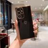 Electroplating Hollow Love Suitable for Samsung S25ULTRA Mobile Phone Case Fine Hole S24FE Soft Shell A56 A16 Protective Case