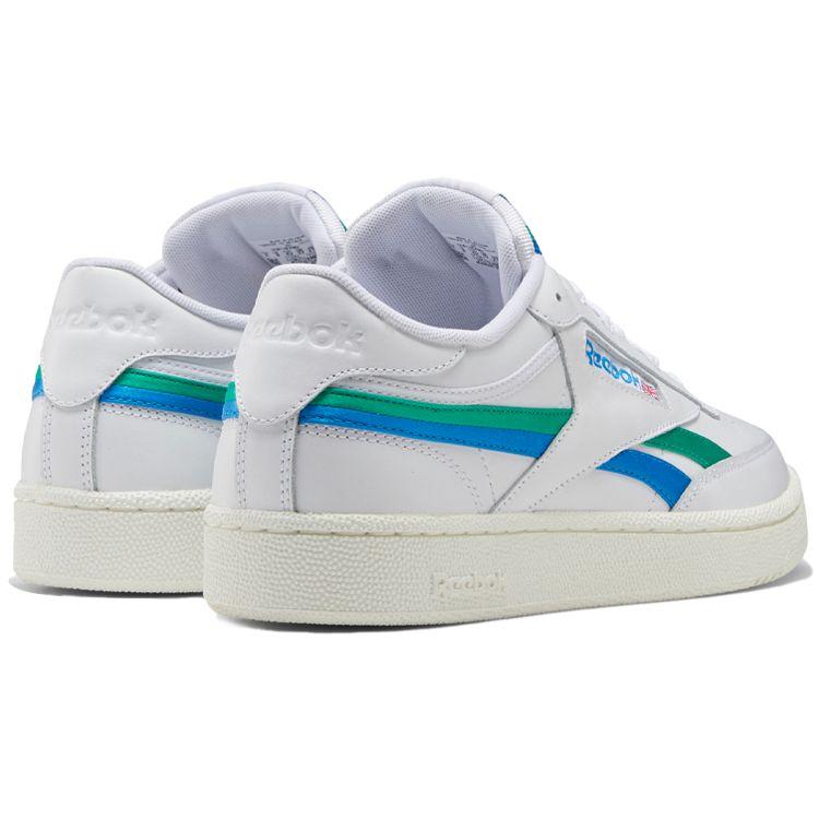 Reebok Club C Revenge Casual Comfortable Wrap Low-Top Sneakers Unisex Sneakers White Green Blue FV6368
