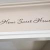Adesivi Murali Citazione Sweet Home Scritte in Vinile Rimovibili Parole Per Porta d'Ingresso o Adesivi Murali Decorazione Murale Ingresso Casa