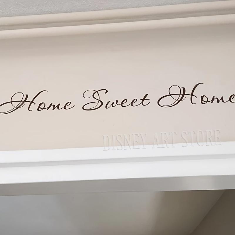 Adesivi Murali Citazione Sweet Home Scritte in Vinile Rimovibili Parole Per Porta d'Ingresso o Adesivi Murali Decorazione Murale Ingresso Casa