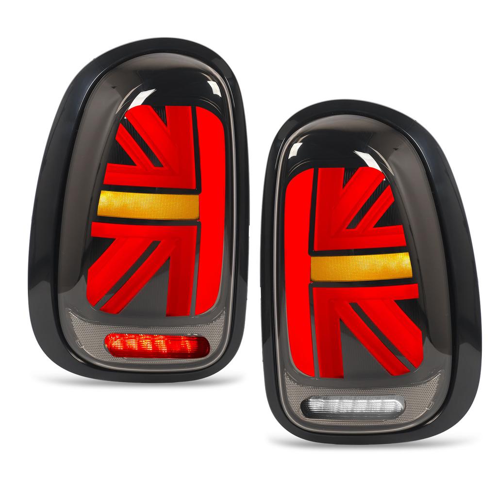 1Pair LED Tail Light Turn Signal Brake Light Tail Light Assembly Replacement for R60 2010 to 2016