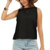Women's Sleeveless Casual Tank Top Relaxed Fit Crew Neck Lightweight Blouse for Summer Daily Wear