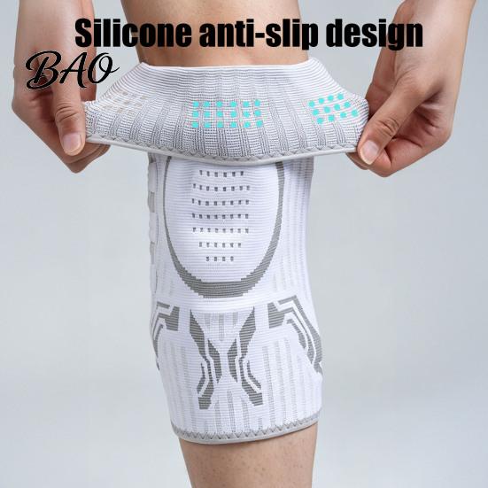 Supportive Knee Gear Adjustable Knob Brace, Support with Patella Pad, Side Stabilizer, Pad Compression Sleeve for Workout Arthritis Meniscus