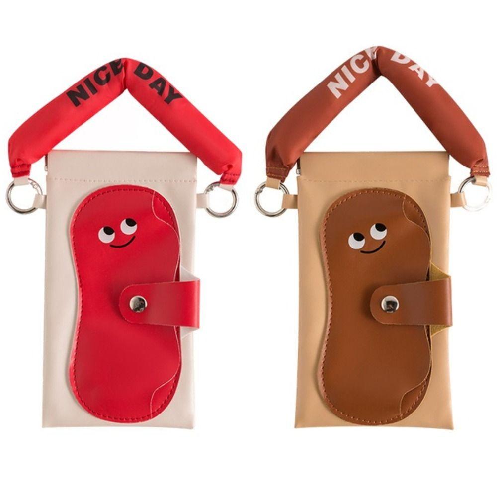 Creative Eyeglasses Storage Bag Portable Myopia Glasses Case Simple Cartoon Handbag Outdoor Sports