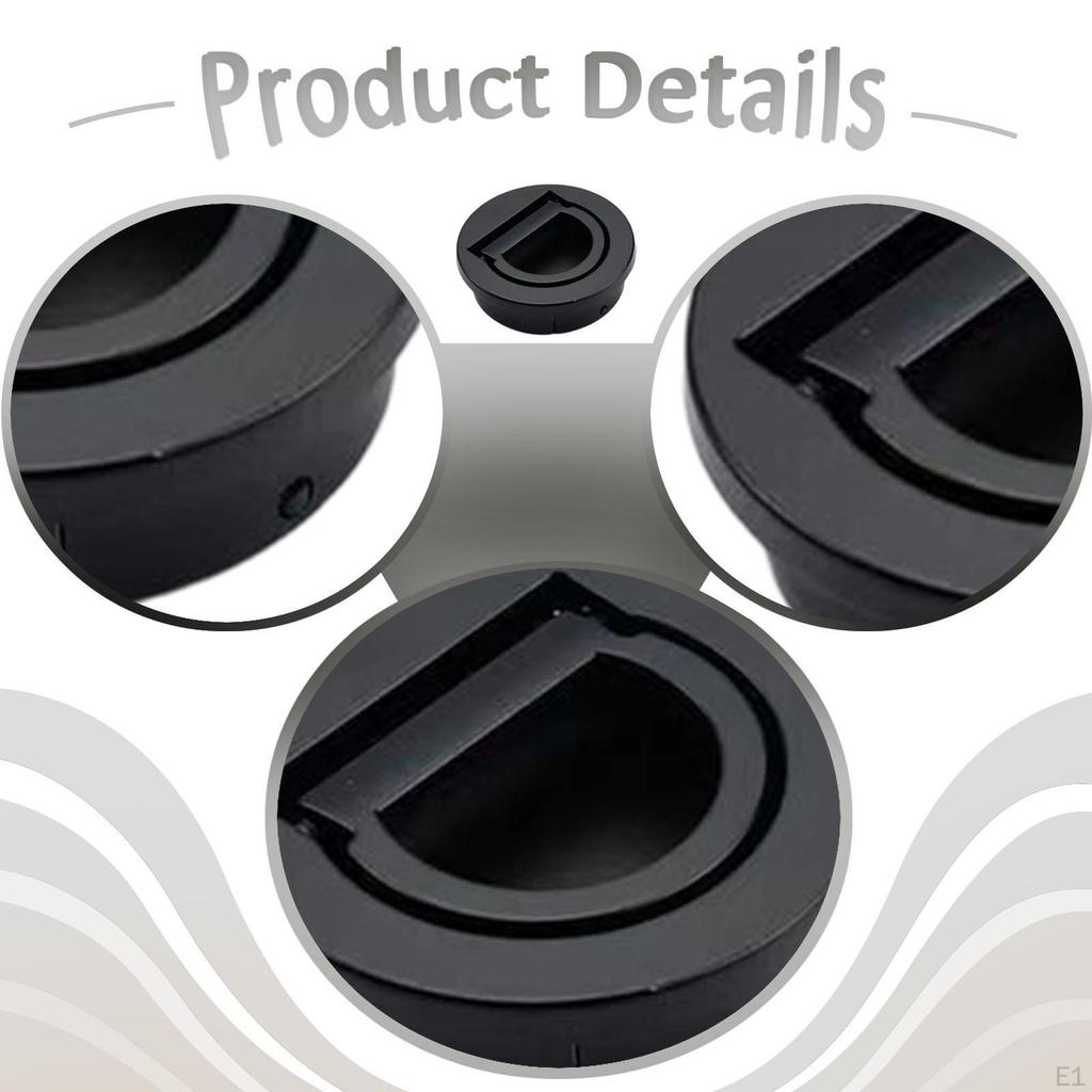 Pull Handle Concealed Door Round Flush Latch Recessed Zinc Alloy