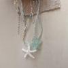 Verstellbare Cool Starfish Anhänger Halskette Kinder Hals Schmuck Kinder Modeschmuck Geeignet für Jungen und Mädchen Geschenk