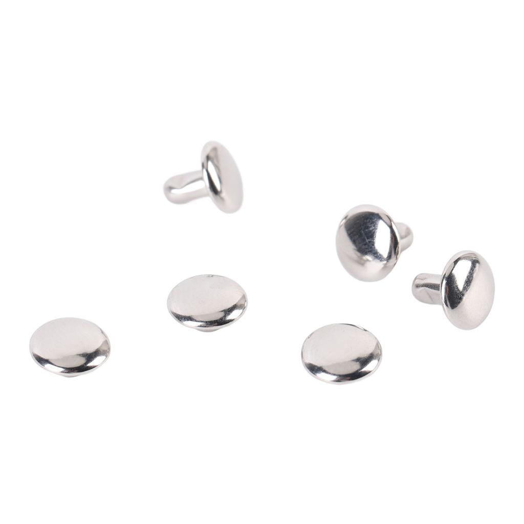 Set 500 nituri dublu față, oțel inoxidabil, vârf rotund, 8x6mm, set știfturi pentru meșteșuguri din piele, îmbrăcăminte B