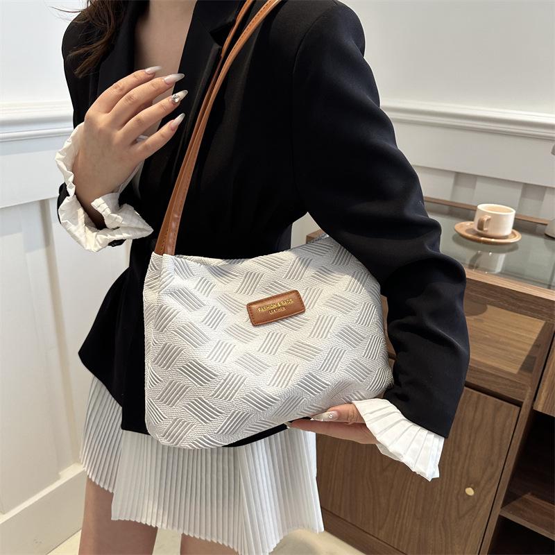 2025 Summer New Tote Bag Casual Handbag Women's Canvas Underarm Large Bag Fashion Shoulder Women's Bag