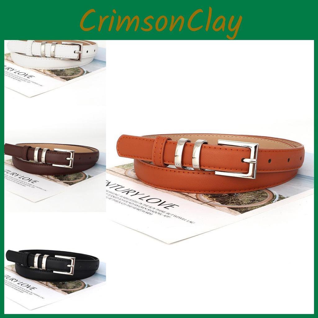 Pu Fashion Womens Leather Belt With Fine Alloy Buckle For Office Outings And