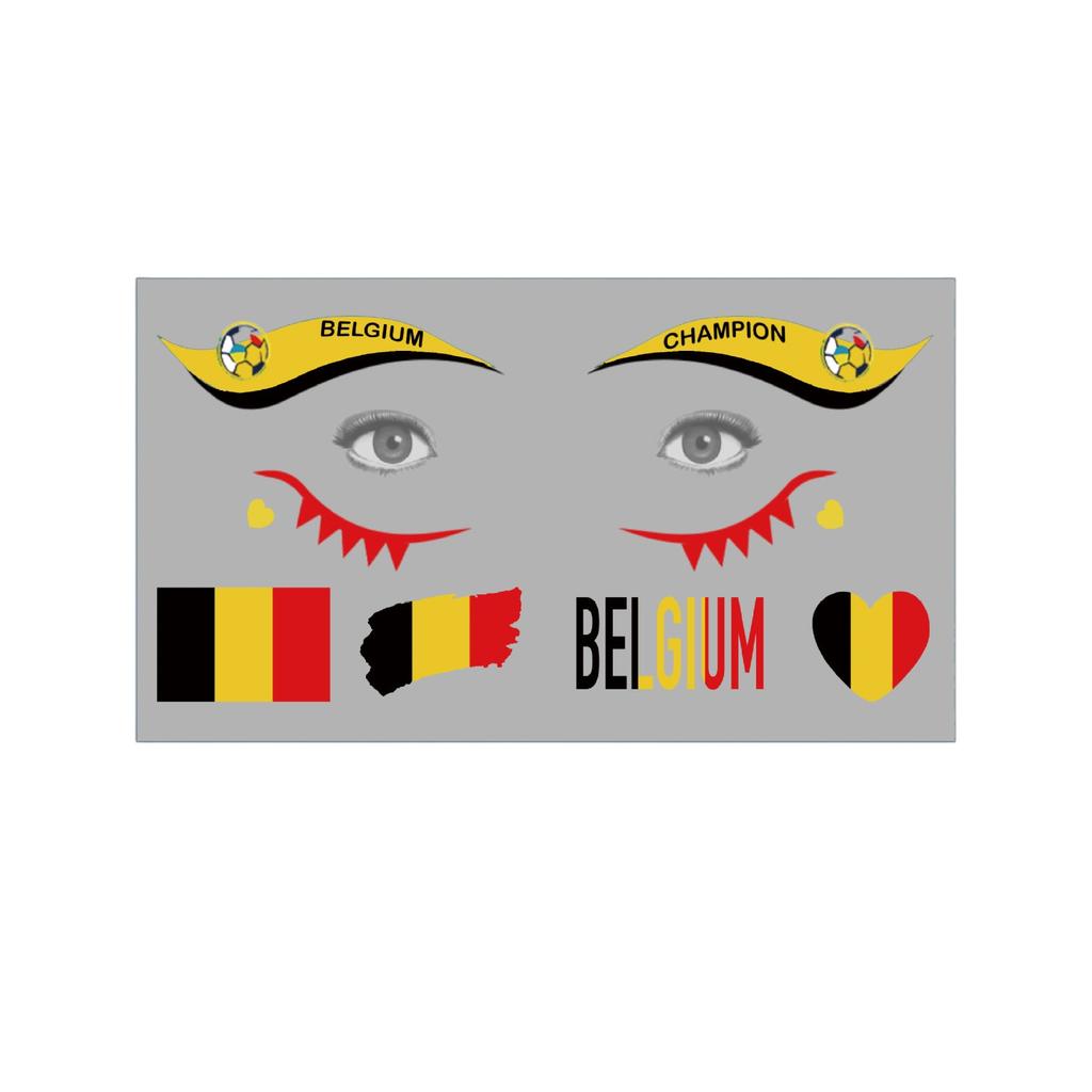 Multi Flag Color Stickers Sports Fans Party Party Temporary Stickers For Face