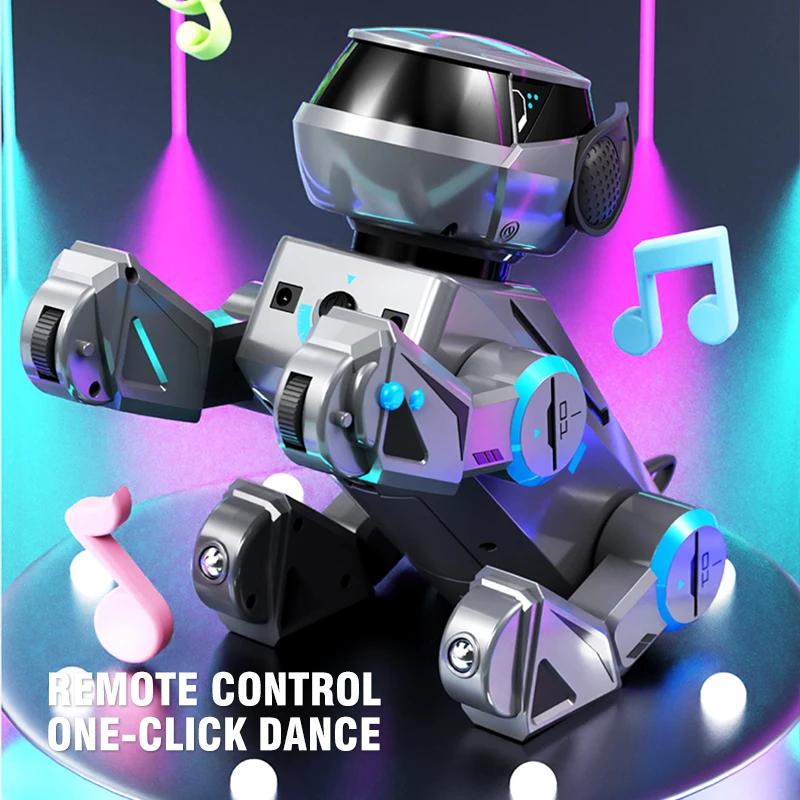 non-toxic Remote Control Robot Dog Programmable Smart Interactive Robotic Pets with Bluetooth Music Dancing Dogs Toys for Kids children Gifts