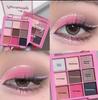 DIKALU 9-Color Earth Tone Eyeshadow Palette - Shimmer & Matte, Transparent Douyin Style.