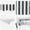 Electric Retractable Awning Anthracite and White 4 X 2 M
