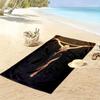Fia Death Print Beach Towel, Large Soft Quick Dry Towel for Beach Camping Swimming
