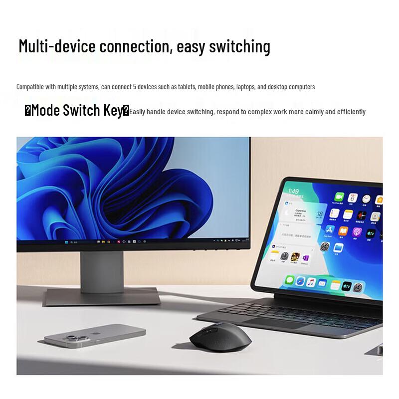 Rapoo MT550 Multi-mode Wireless Ergonomic Mouse