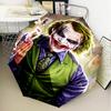 clown's Dark Portrait Umbrella Folding umbrella, automatic umbrella 8-Frame for Travel, camping Use Gift for Halloween Christmas