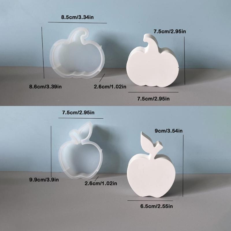 Pumpkin Silicone Candle Molds Easy Demolding for Making Candle Soap Multipurpose Silicone Mould for Epoxy Resin Craft