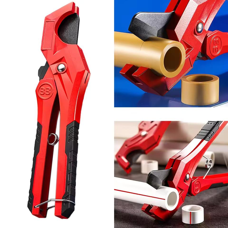 Pipe Cutting Tool PVC PPR Scissors Aluminum Alloy Cutter Cutting Range Ratchet Action For Water Pipe Plumbing Home Repair