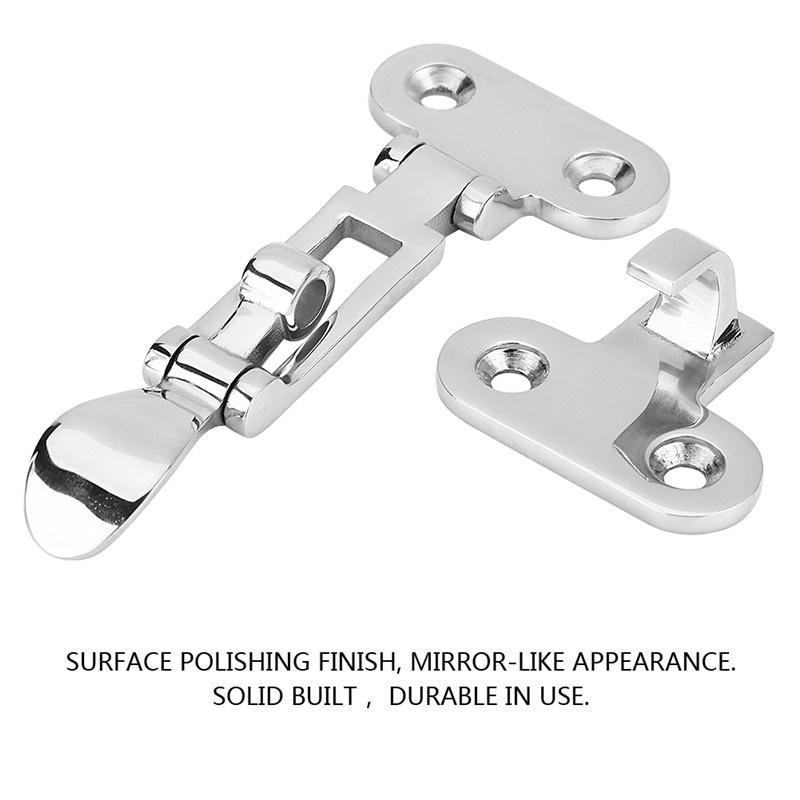 1Pcs Boat Locker Hatch Anti Rattle Latch Fastener Stainless Steel Clamp 4-3//8/"