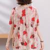 Plus Size 4XL-8XL Elegant Blouses for Women Tops Casual Loose Short Sleeve Female Shirt Summer Vintage Clothes