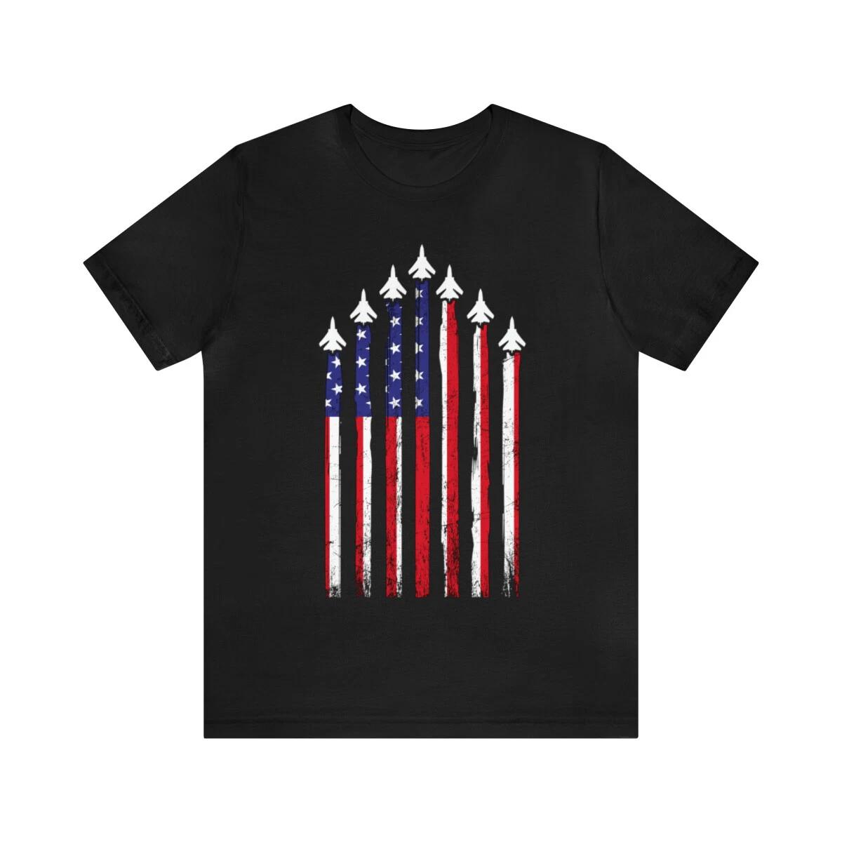 Air Force Veteran T-Shirt Unisex, Fighter Jets T-Shirt for Men XL