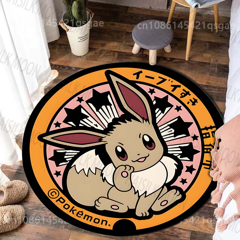 Multiple Styles Japan Cute Doraemon Print Round Rugs for Living Room Bedroom Floor Mats Kids Room Household Carpet Home Decor