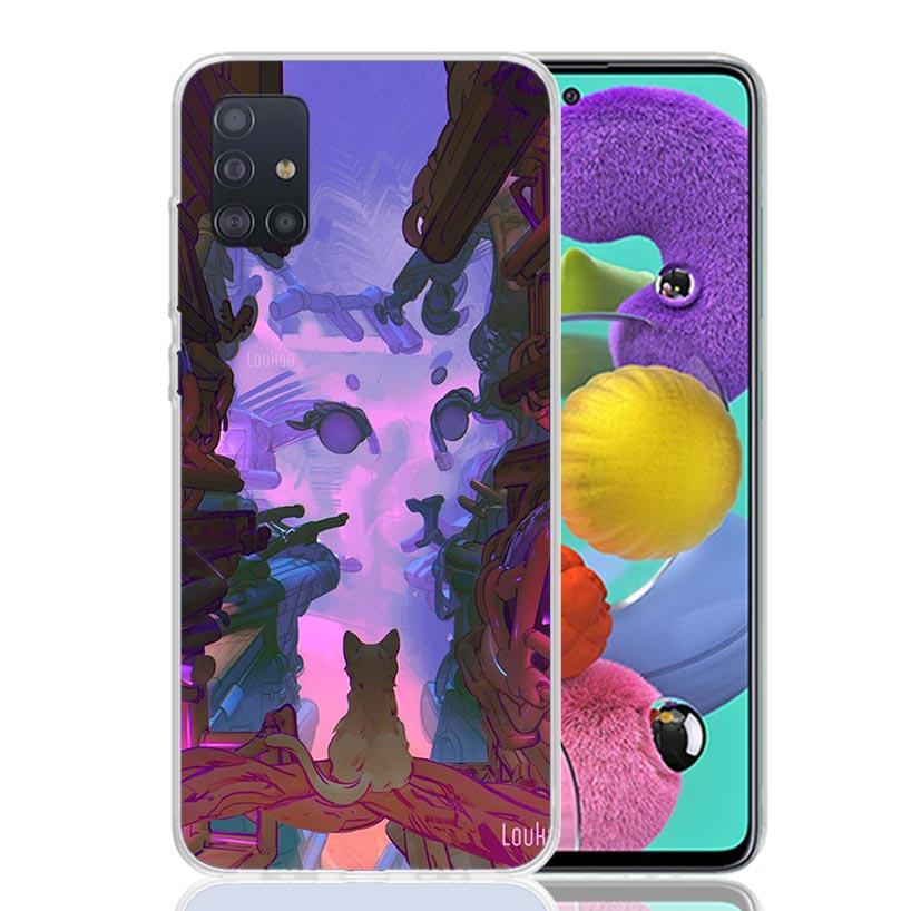 

Stray Cat Game Phone Case For Samsung Galaxy A52 A32 A22 A12 A02S A50S A30S A51 A31 AA71 Note 20 Ultra 10 S10 Plus Galaxy A52 A4 Samsung A72