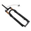 29in Mountain Bike Fork Shock Absorbing Fork Black Accessories Aluminum Alloy Fork Remote Lockout