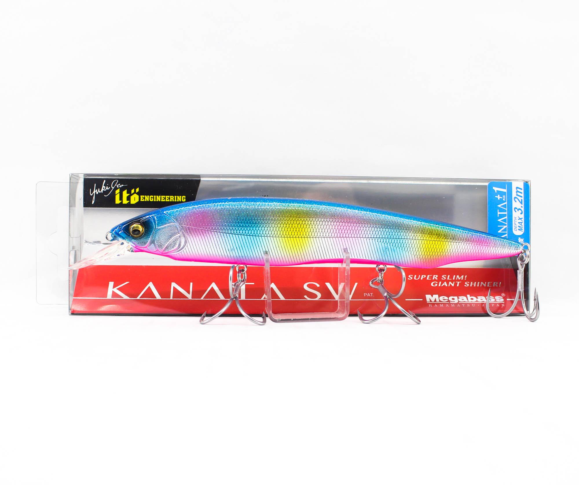 

Плавающая приманка Megabass Kanata +1 SW 160 3,2 м GLX Blue Pink Rainbow (3480)