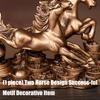 Two Galloping Running Horses Statue Sculpture Animal Statue Collectibles Figurines fengshui Ornament Home Decors