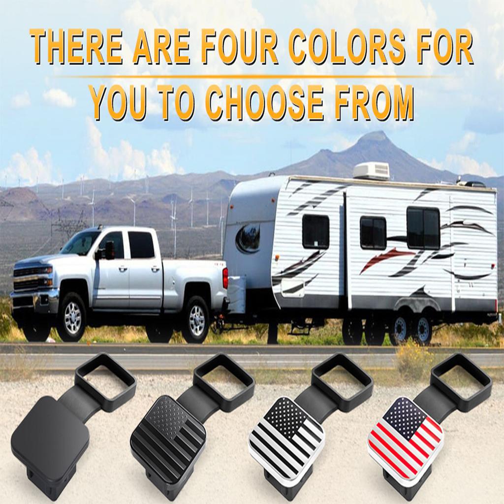 Trailer Hitch Cover Tube Plug Insert Plug Waterproof Tube Cap Protector Dustproof Trailer Hitch Cover Receiver Auto Square Plug