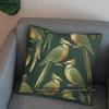 2D Green Birds And Leaves Patterned Pillow Cover Pattern Cushion Cover Suitable For Sofa Bedroom Car Pillow Cover