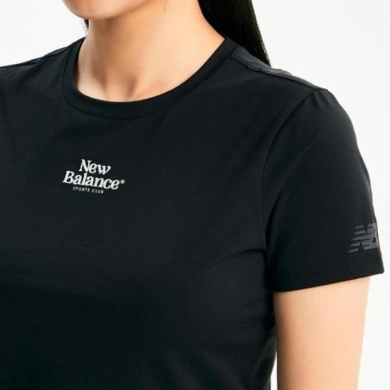 New Balance Sleeve Tee Semi Crop Short Sleeve Tee Nbnee2w422 19