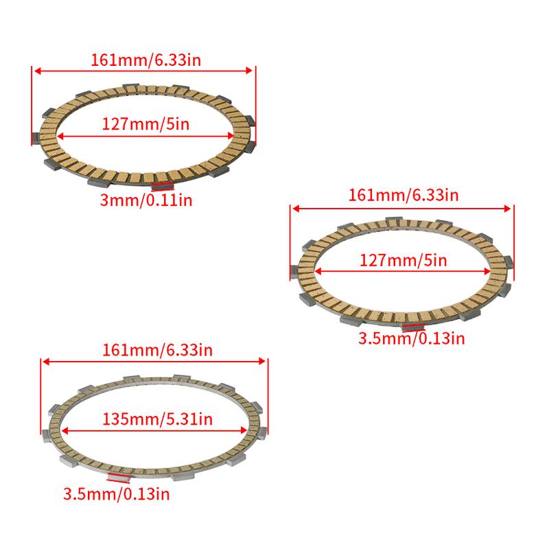 21441-24F10 21442-24F00 Clutch Disc Friction Kit Discs For Suzuki DL1000 V-Strom 1000 GSX1300 Hayab B-King 1300 SV1000S