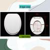 TLXTO Household O-Shape Thickened Plastic Toilet Seat Cover