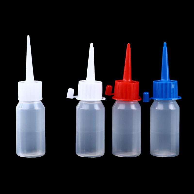1Pc Reuse White Plastic Bottle Squeeze Glue Applicator Paper Quilling Needle Tip