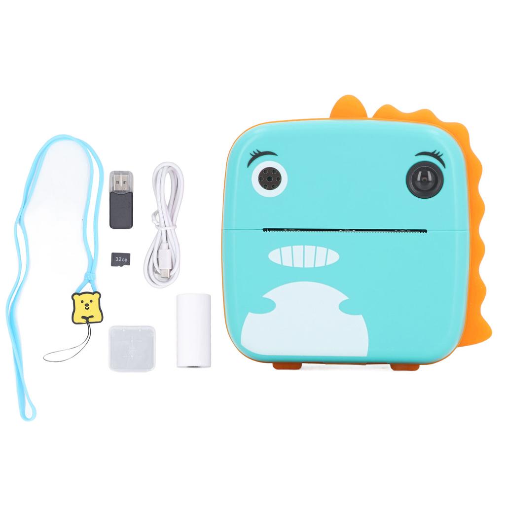 Toddler Digital Camera Toy High Definition Lovely Cartoon Selfie Instant Print Camera for Children