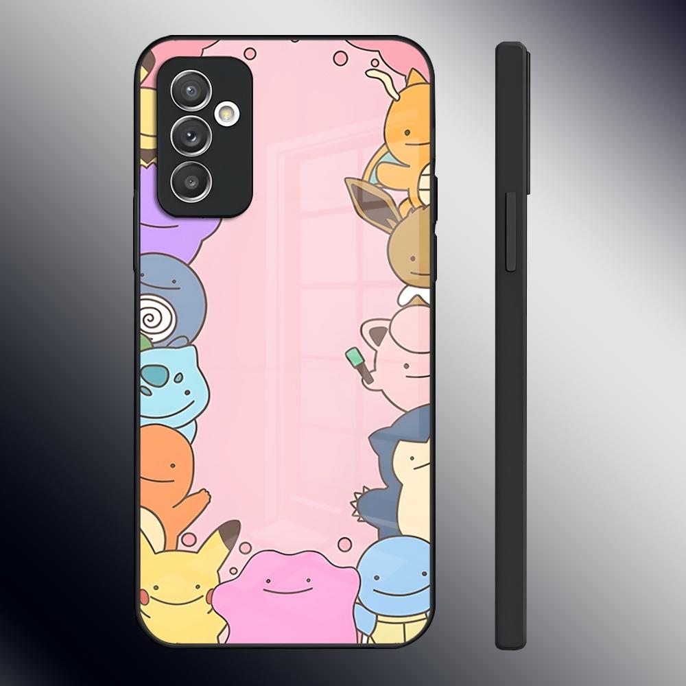 Cartoon Cute Ditto Phone Case For Samsung S24 Ultra S23 S22 S20 Fe S21 Plus A54 A34 A24 A53 A13 A16 Glass Back Cover