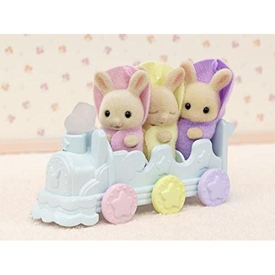 Sylvanian Families DollFurniture Set Milk Rabbits Triplet Favorite Bath DF-22 ST Mark Certified 3 Years Up Toy Dollhouse EPOCH