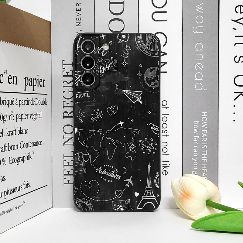 Fashion Planes World Map Travel Phone Case for Google Pixel 9A 8A 7A 6A 6 7PRO 8 9 Pro XL 5G Shockproof Silicone Soft Back Cover