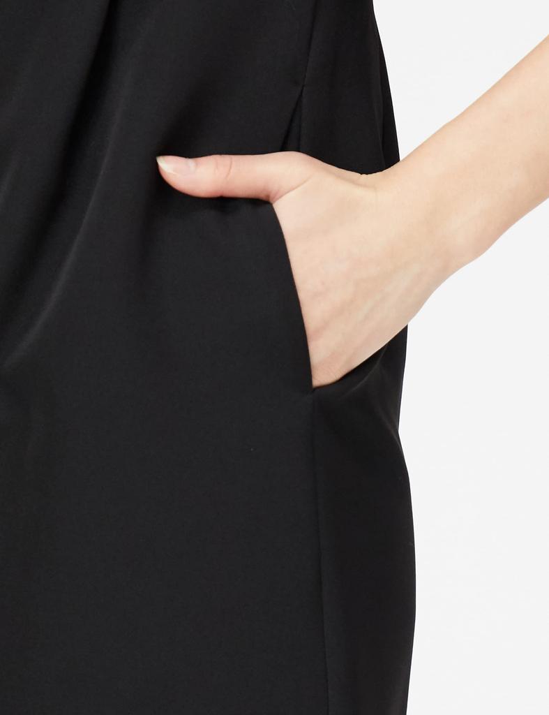 ROPE PICNIC Stretch Black Women's 2-Way 9-Length Dress, GDE13140, (01)