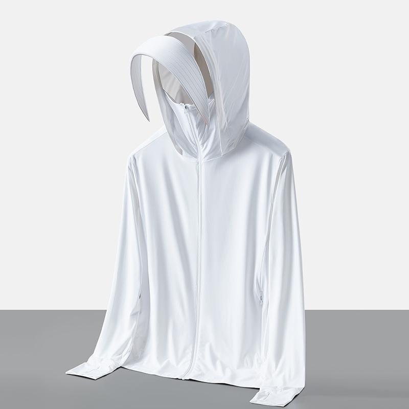 Men's and Women's UPF50+ Ice Silk Sun Protection Clothing - Summer Outdoor Anti-UV Ice Feel for Fishing.