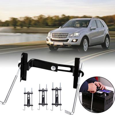 Reguliuojamas automobilio akumuliatoriaus laikiklio stabilizatoriaus tvirtinimo stovas, metalinis fiksuotas laikiklis