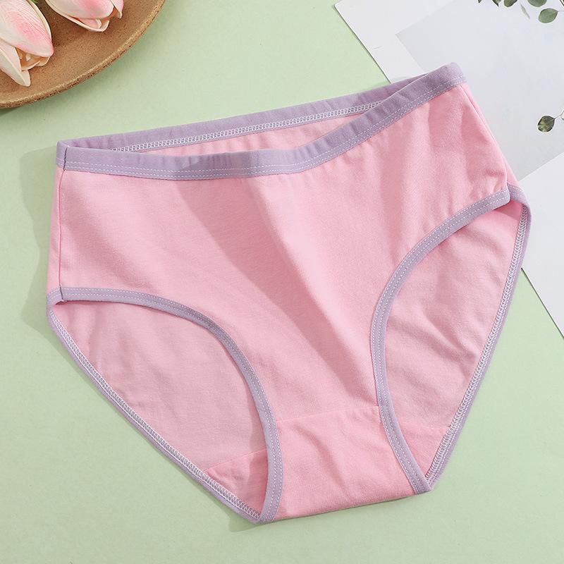 Available: Candy Color Breathable Girls' Triangle Briefs – Comfortable, Solid Color Underwear That Doesn't Pinch