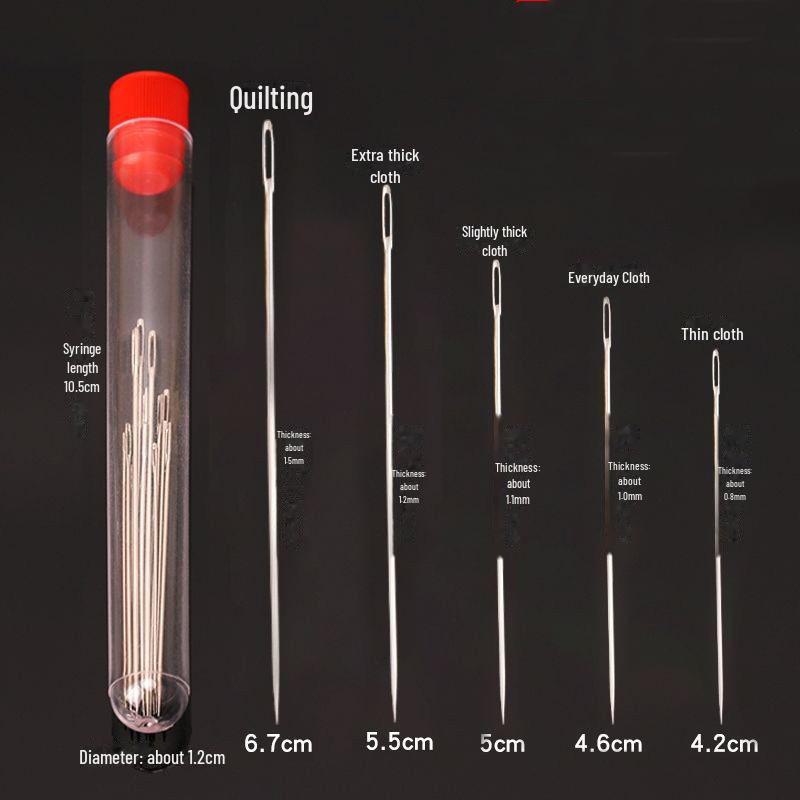 

Довга товста швейна голка з великим вушком для квілтів - Ідеальна для ручного шиття та рукоділля