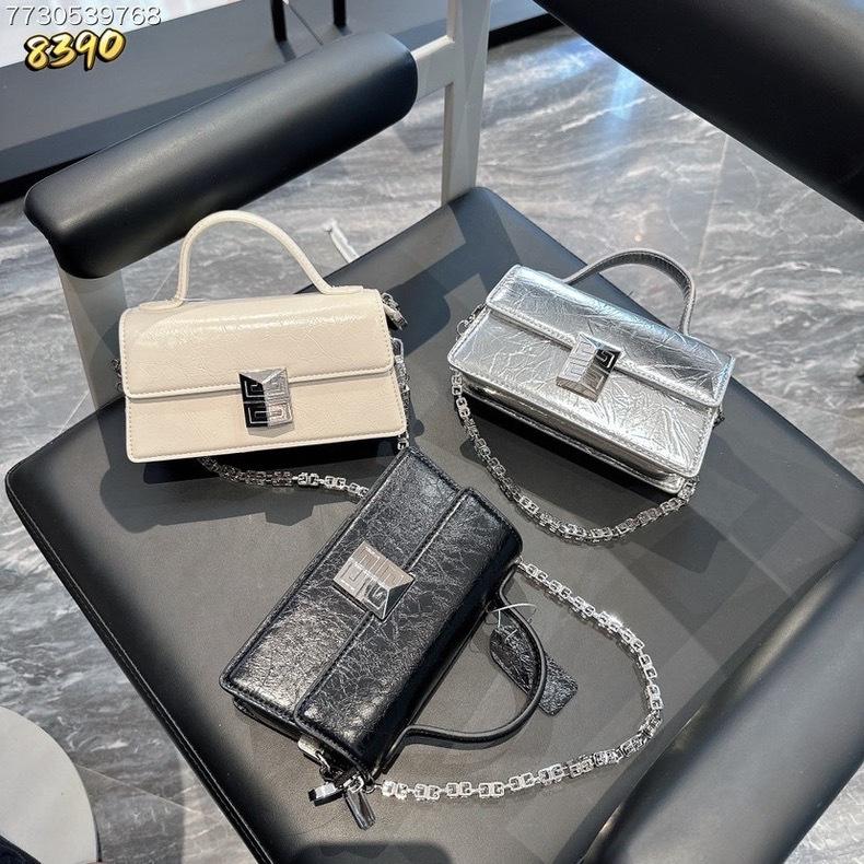 Bolsa Tote Transversal de Corrente de Luxo Coreana de Verão 2024 - Bolsa de Ombro Quadrada Pequena Feminina