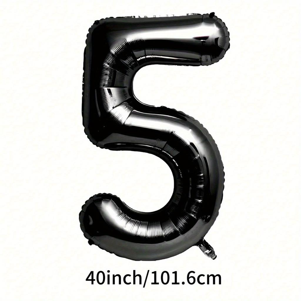 Palloncino Grande Numero da 40 Pollici, Palloncino Numero Grande in Foglio Mylar per Decorazioni Forniture Festa di Compleanno,