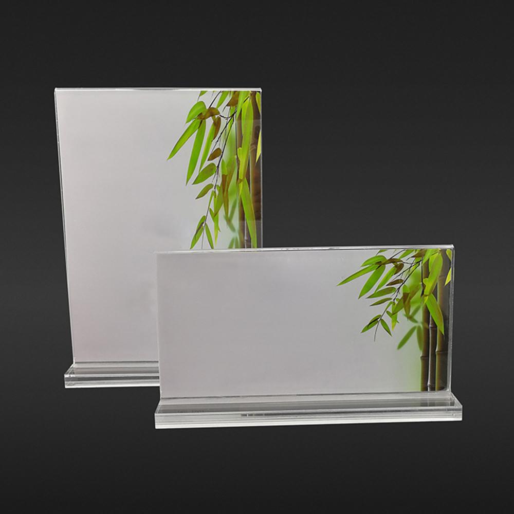 Acrylic Photo Frame Freestanding Picture Frame 10*15cm Table Display Card Stand Home Decor Art DIY Ornament Room Decoration