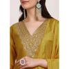 Indian Pakistani Pure Silk Kurti Pant Dupatta Set Women Party Wear Salwar Kameez VF-20219