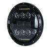 Pair 7'' 150W 10920LM Round Black Cree LED Headlight High Low Beam With White DRL for Harley Jeep Wrangler JK TJ LJ CJ Hummber H1 H2